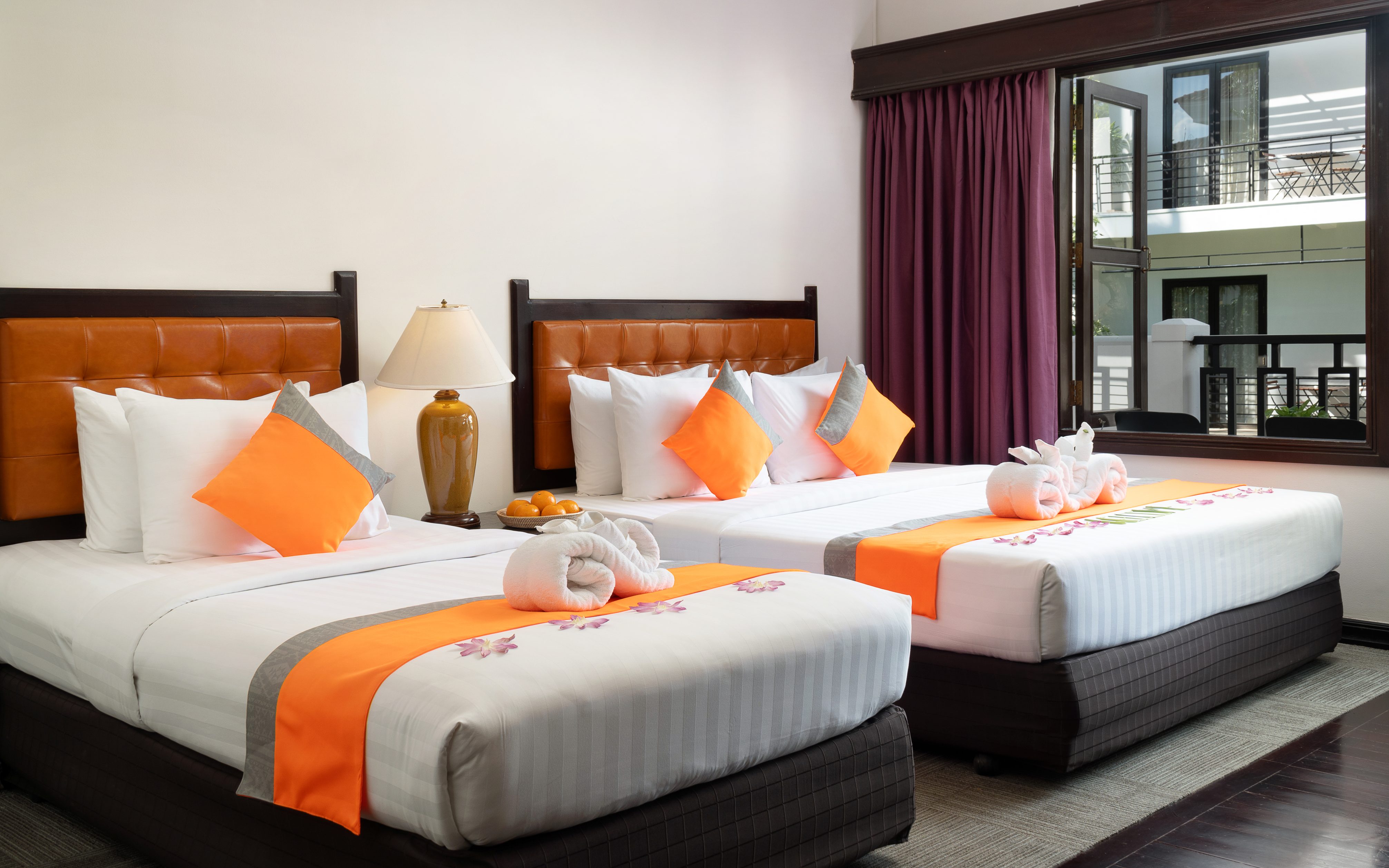Connecting hotel rooms suitable for a family that needs separate sleeping spaces