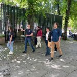 Guided walking tour through a historic city with a knowledgeable local guide