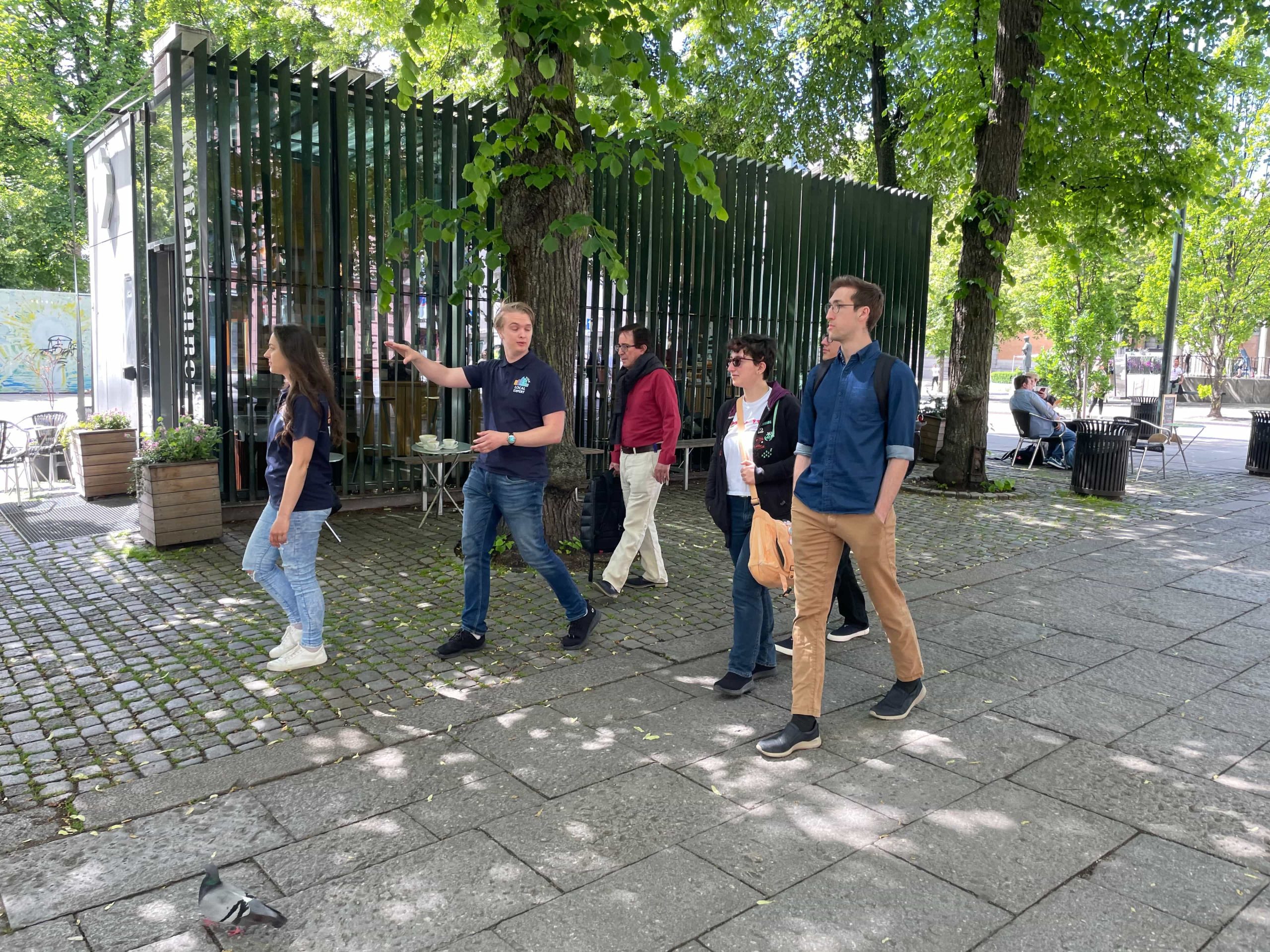 Guided walking tour through a historic city with a knowledgeable local guide
