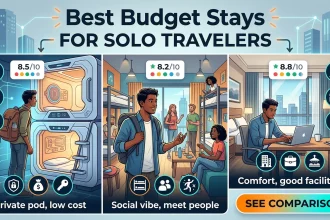 Hotel, aparthotel and hostel accommodation options compared for different trips