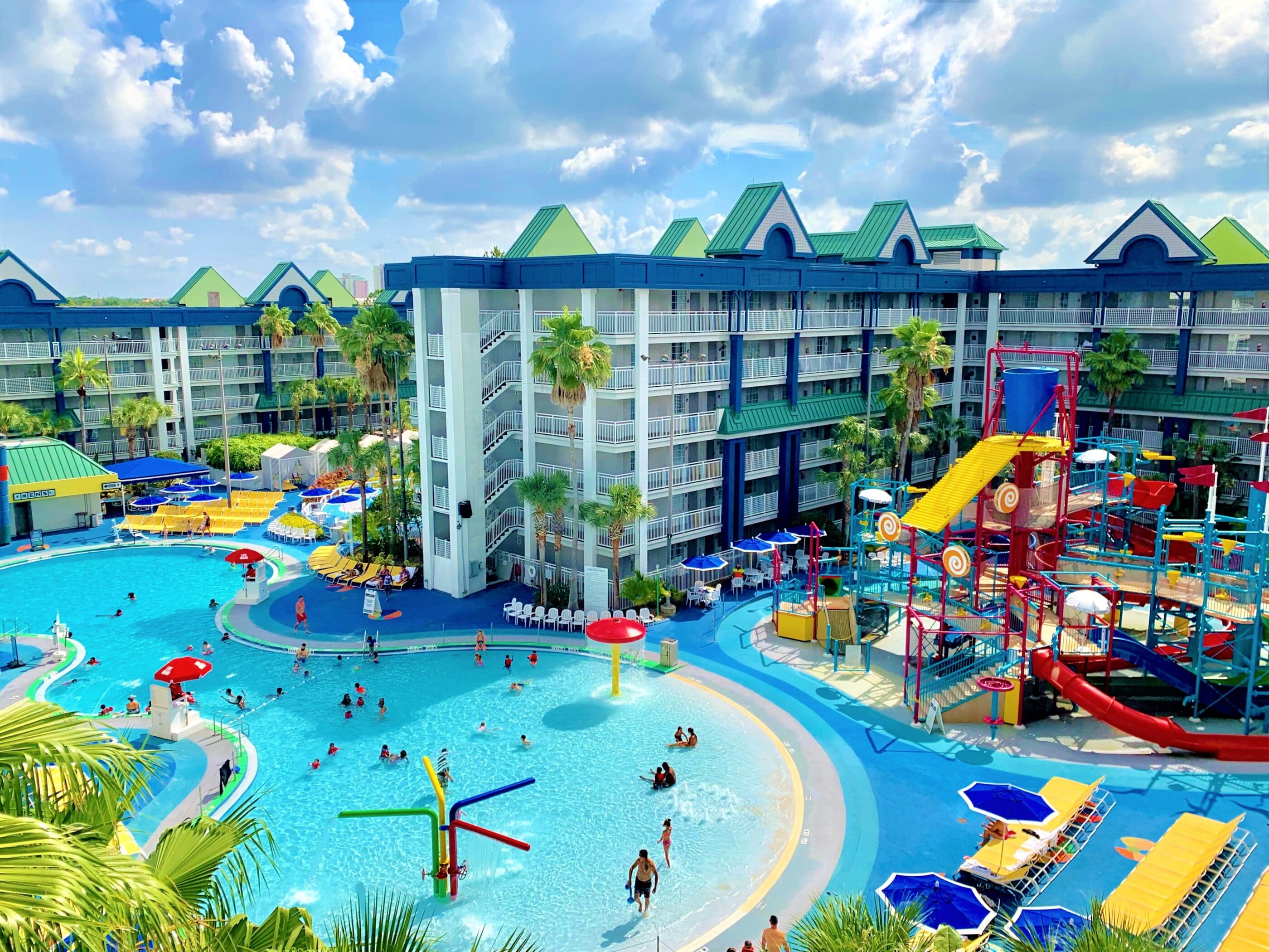 Family hotel pool area evaluated for practical child-safety features