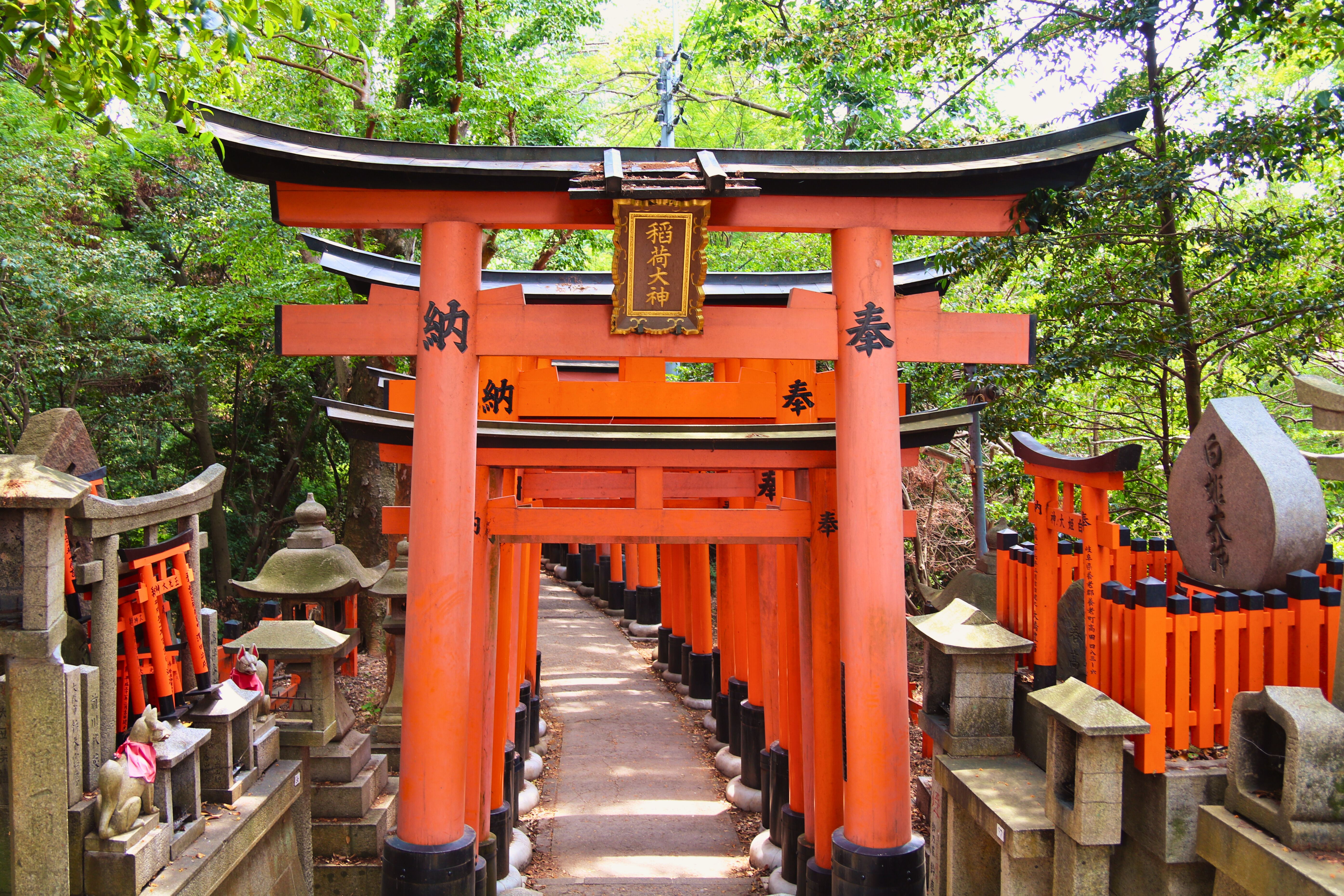 Traditional temple district in Kyoto Japan