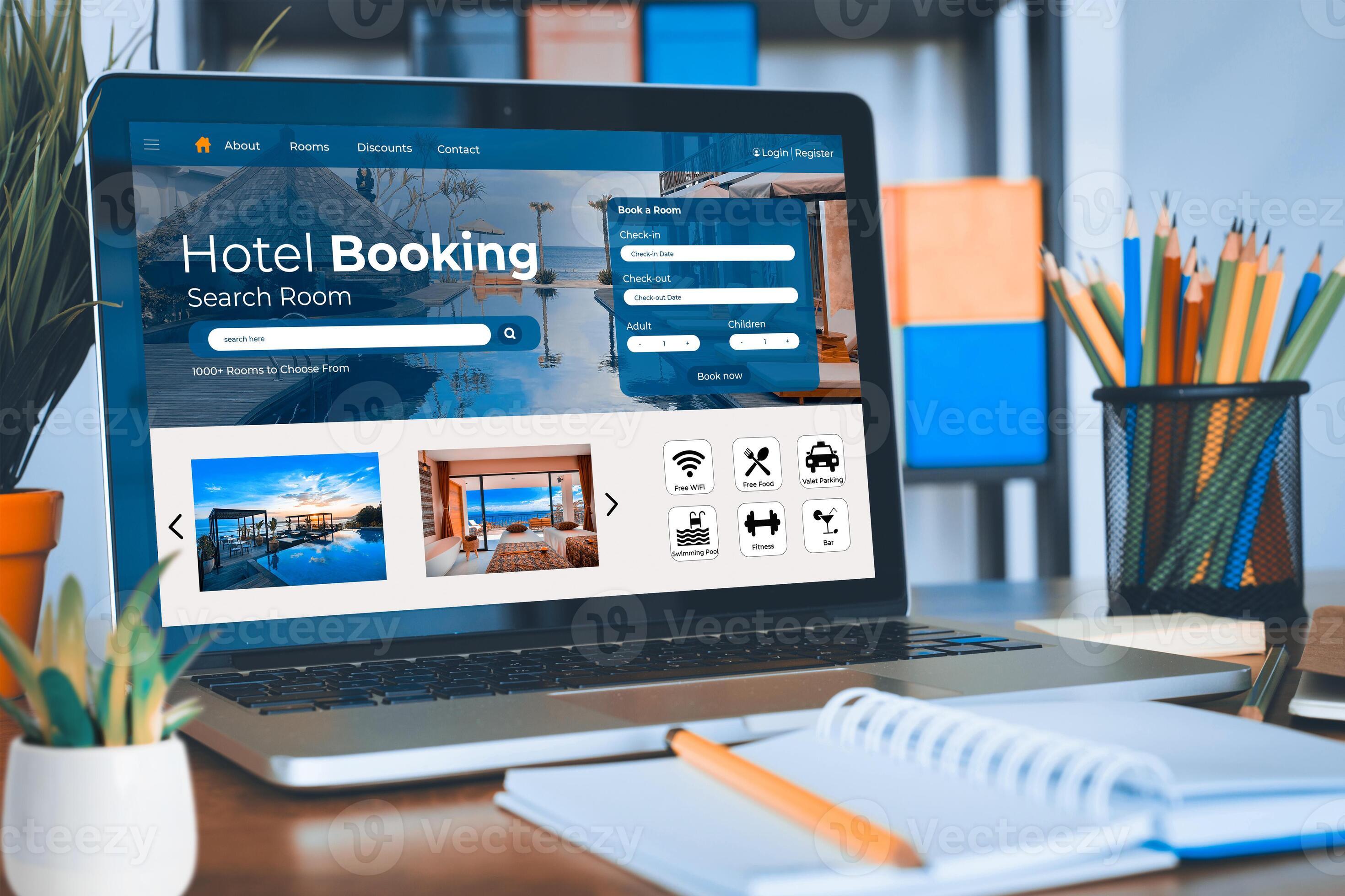 Traveler choosing between hotel, aparthotel and hostel based on trip needs