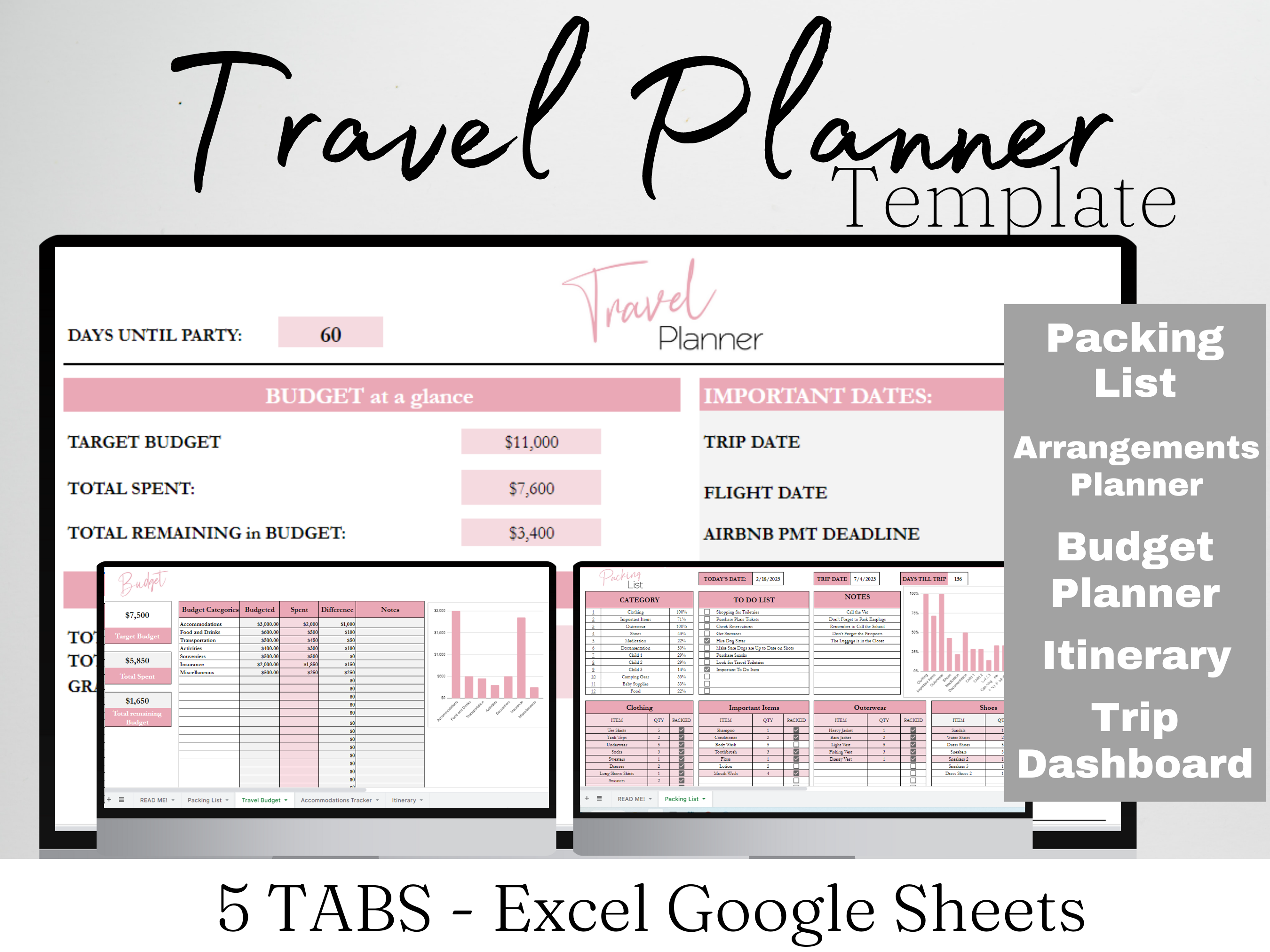 Traveler organizing a multi-city international itinerary